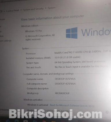 Lenovo thinkpad i7 6gan